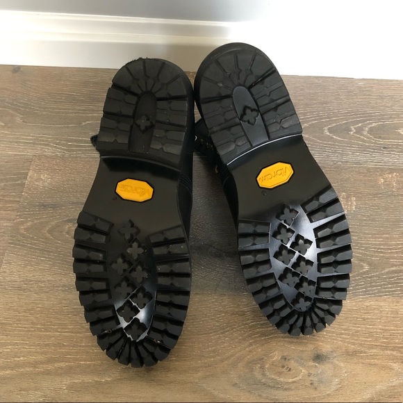 NEW LaCrosse Black Lace up Boots Vibram sole Sz 10